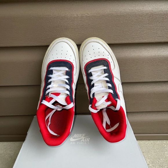 Air Force 1 Low Double Layer White Obsidian Red - Picture 7 of 9